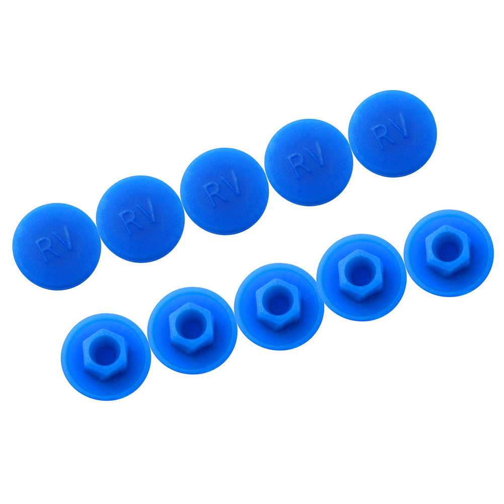 

10pcs MTB Bicycle Headset Cover Stem Road Bike  M6 Hexagon Screws Caps, Blue, 501 Original