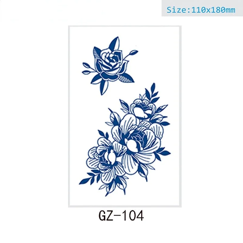 Net Red Herbal Juice Semi-permanent Waterproof Sweat-proof Tattoo Masking Scar Tattoo Sticker Herbal Juice Tattoo Sticker