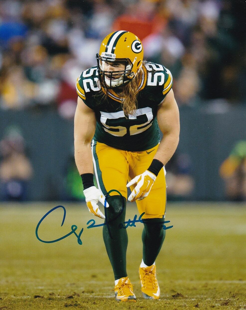 CLAY MATTHEWS SIGNED AUTOGRAPH 8X10 Photo Poster painting GREEN BAY PACKERS