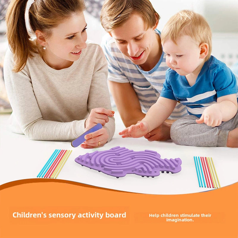 Sensory Activity Board Children’s Educational Toys To Relieve Anxiety Decompression Silicone Sensory Activity Board