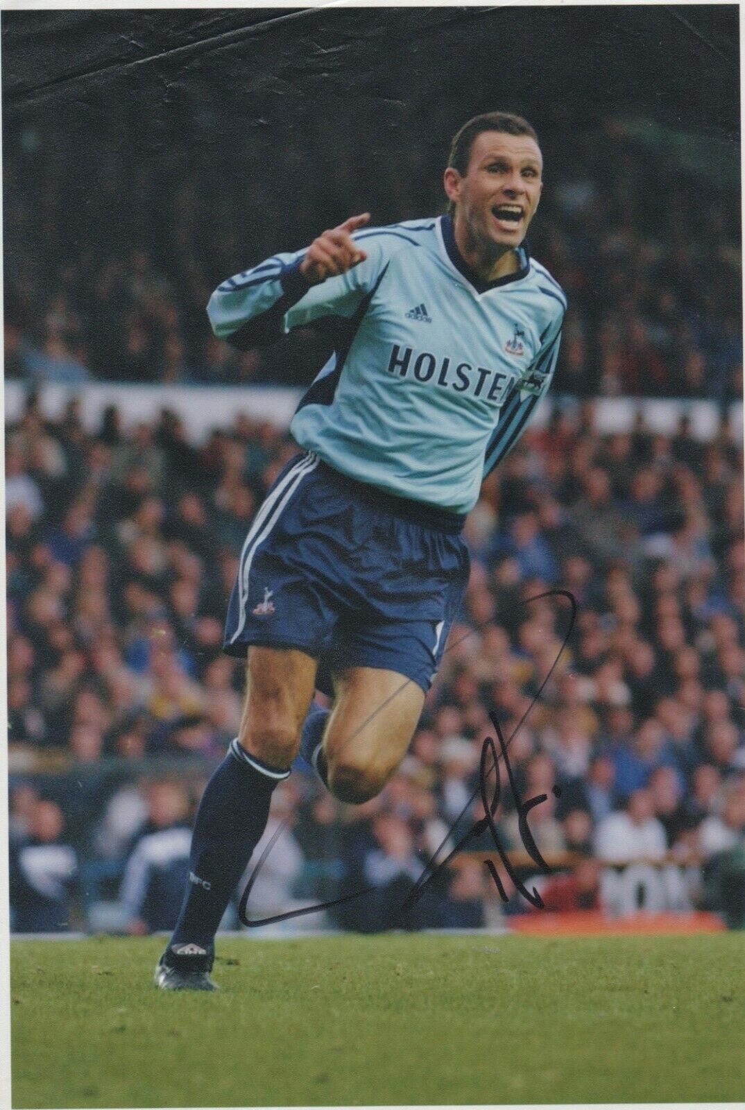 TOTTENHAM - FOOTBALL - GUSTAVO POYET personally signed picture 8 x 10