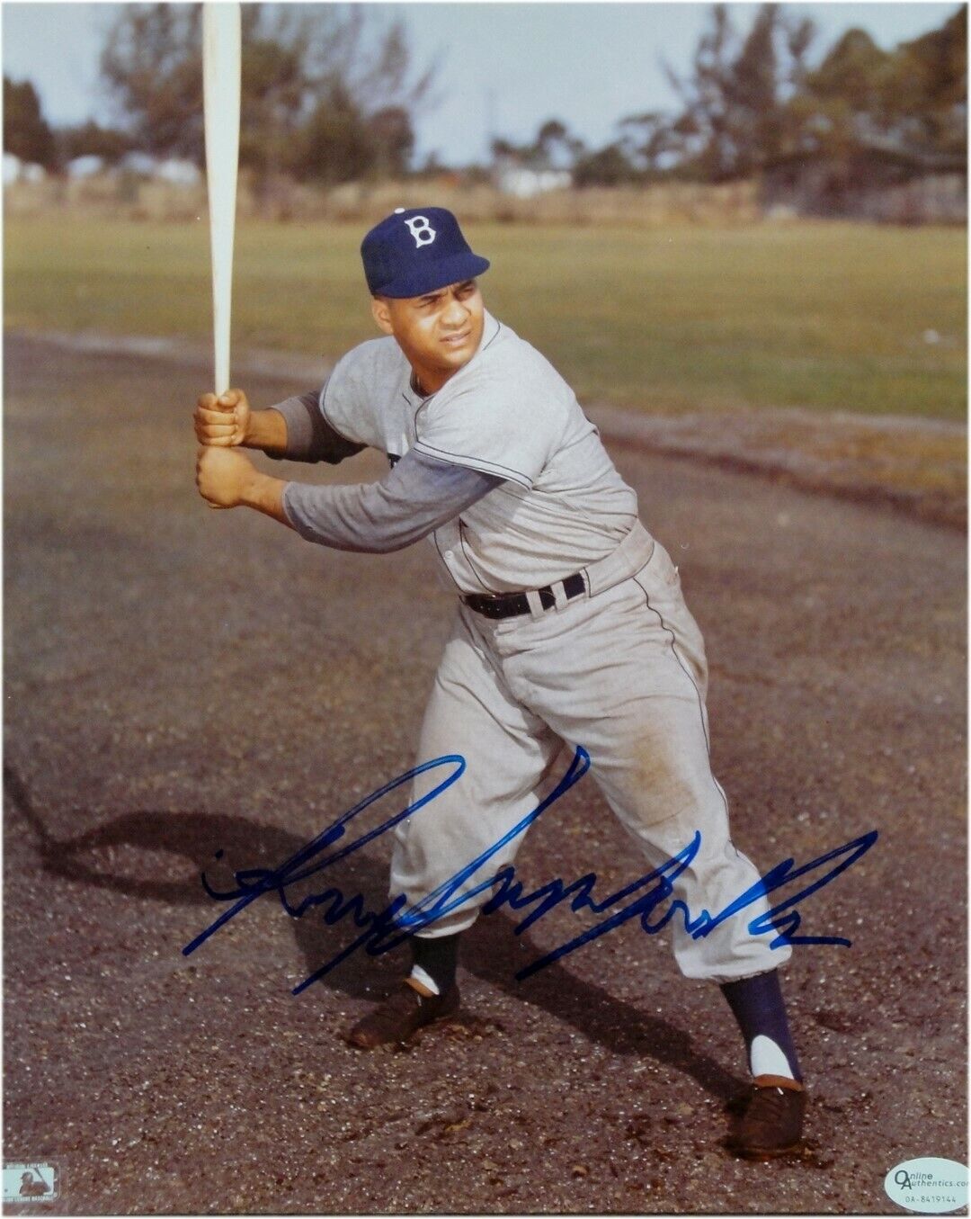 Roy Campanella Hand Signed Autographed 8x10 Photo Poster painting Brooklyn Dodgers OA 8419144