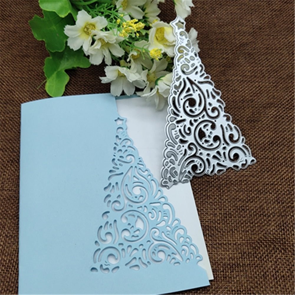 Christmas tree frame card Cutting Dies Stencils For DIY Scrapbooking Decorative Embossing Handcraft Die Cutting Template