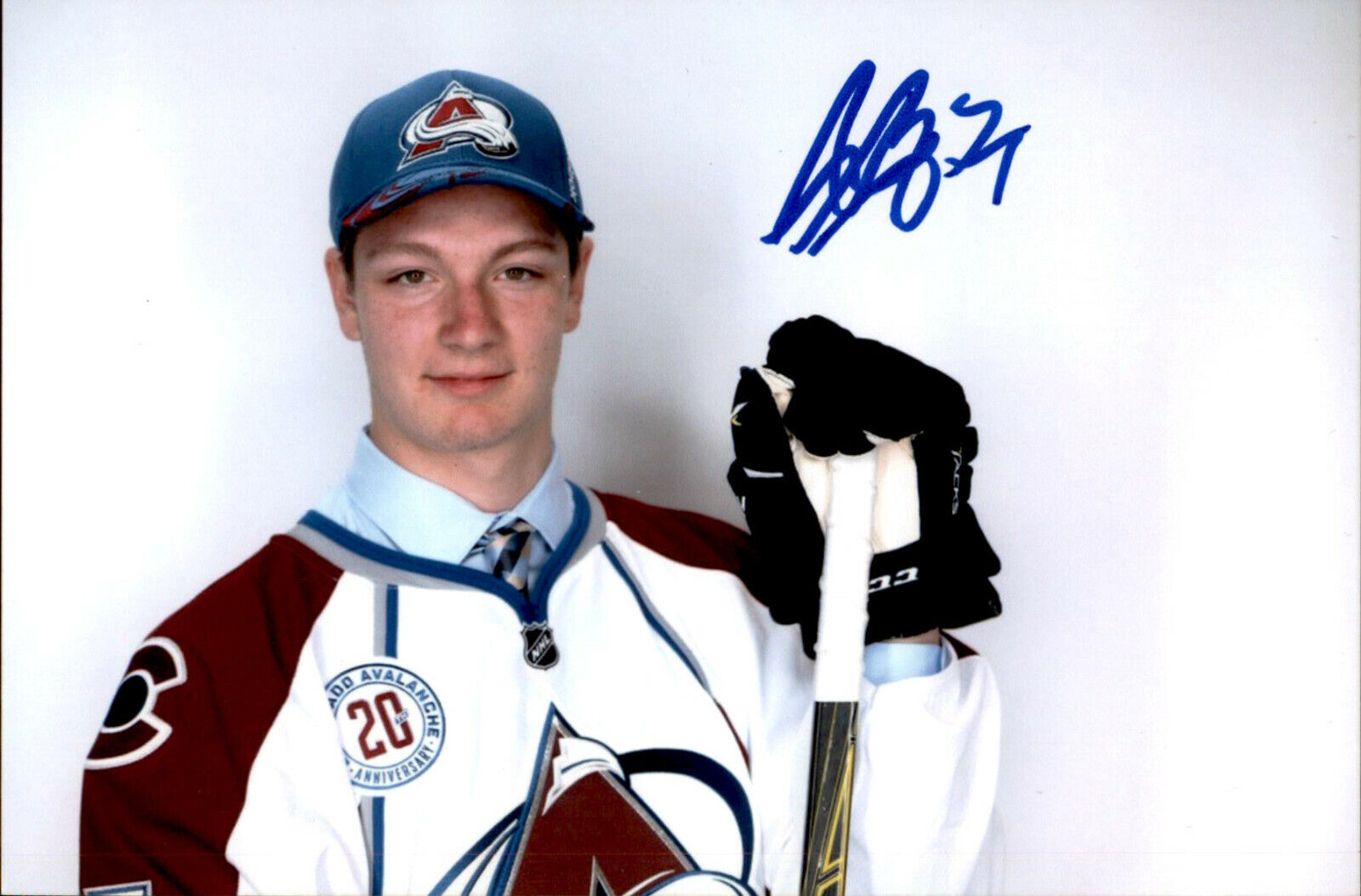 Nicolas Meloche SIGNED 4x6 Photo Poster painting COLORADO AVALANCHE #2