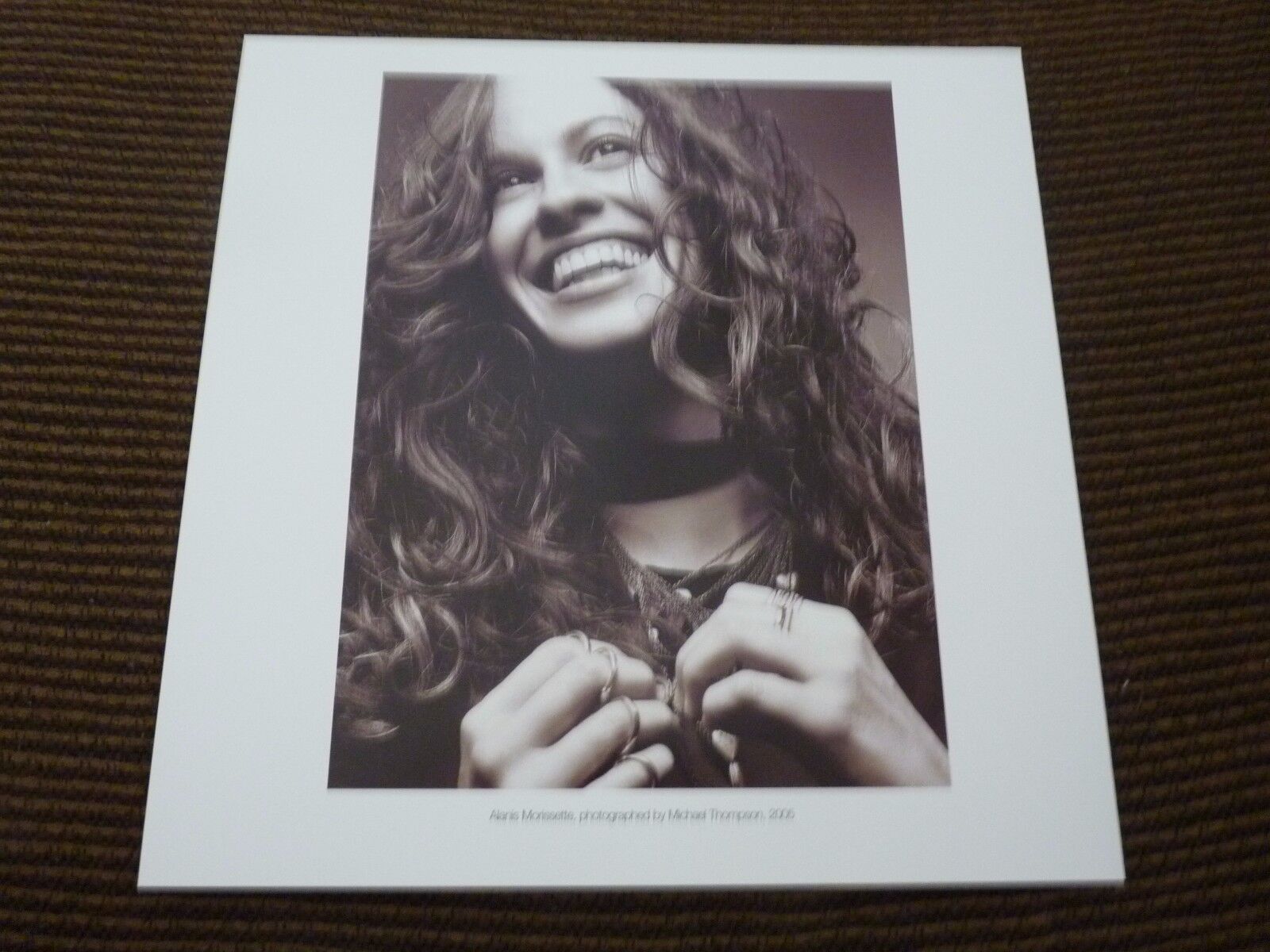 Single Page 2 Side Alanis Morissette Robert Rauschenberg Coffee Table Book Photo Poster painting