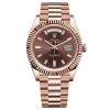 Rolex Day-Date m228235-0003 Rose gold with Chocolate diamond-set Dial President bracelet (40mm) Super Clone