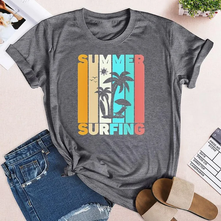 Best Summer Surfing Vintage Day T-shirt -02856-Annaletters