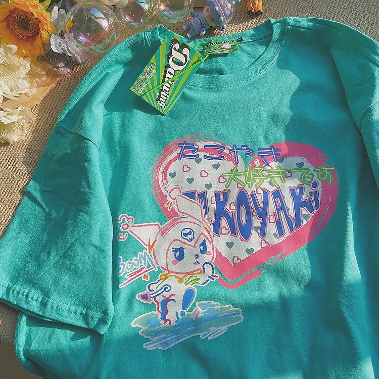 Sanrio Kawaii Kuromi Summer T shirt weebmemes