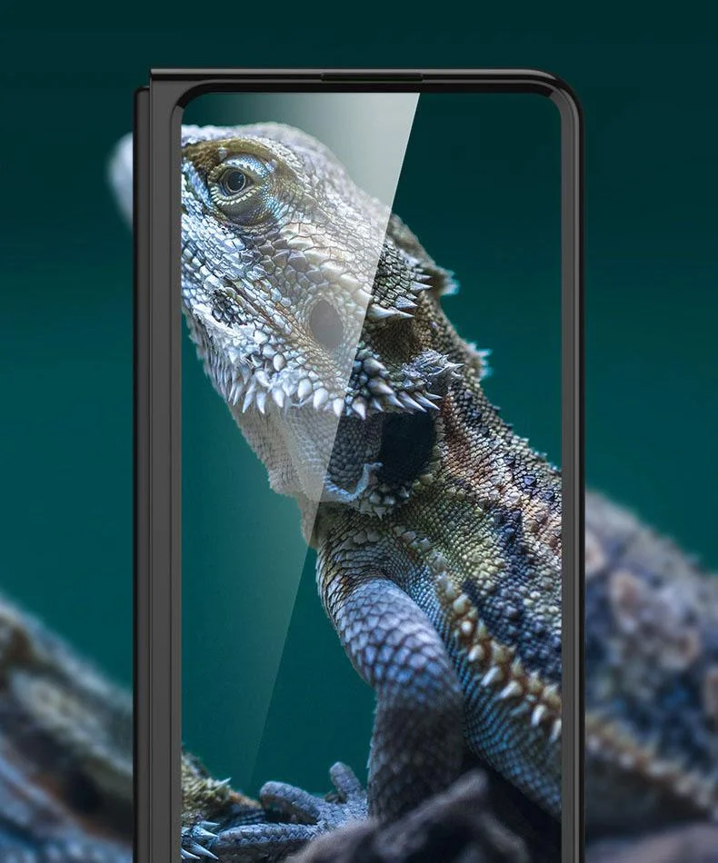 2022 New Double Sided Tempered Transparent Glass Fold4 Phone Case