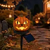 Resin Solar Halloween Pumpkin Garden Stake Light Solar Lights Garden Decor