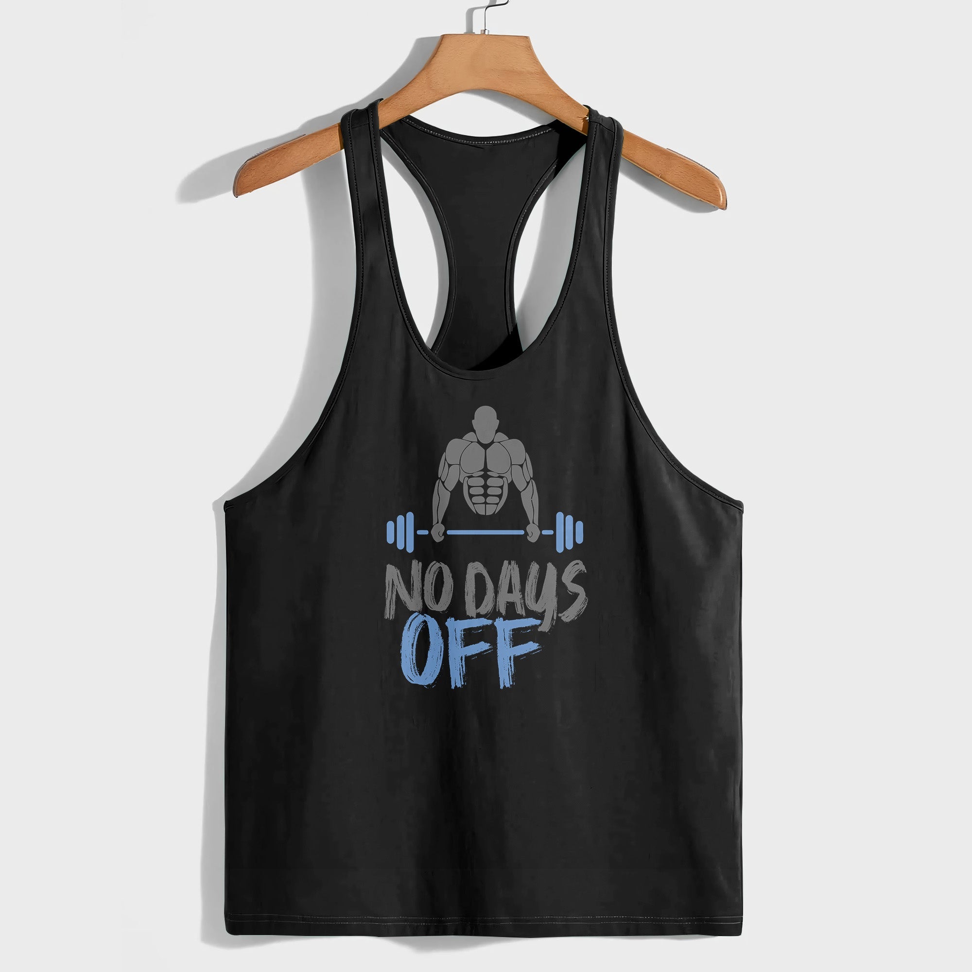 NO DAYS OFF PRINT ON RACERBACK TANK