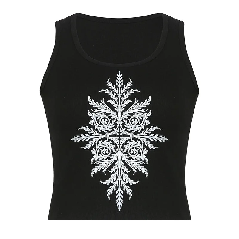 Rapcopter y2k Printed Crop Top Knitted Diamonds Kawaii Grunge Tank Tops Fairycore Sleeveless Sweats Cute Mini Vest Women Retro