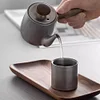 Retro hanging ear hand brewed coffee pot stainless steel tea set home portable teapot