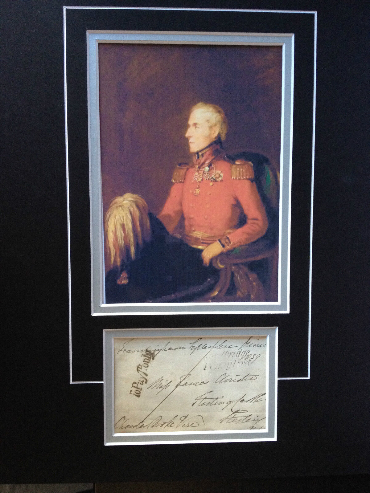 CHARLES BROKE VERE - GENERAL AT BATTLE OF WATERLOO - SIGNED COLOUR Photo Poster painting DISPLAY