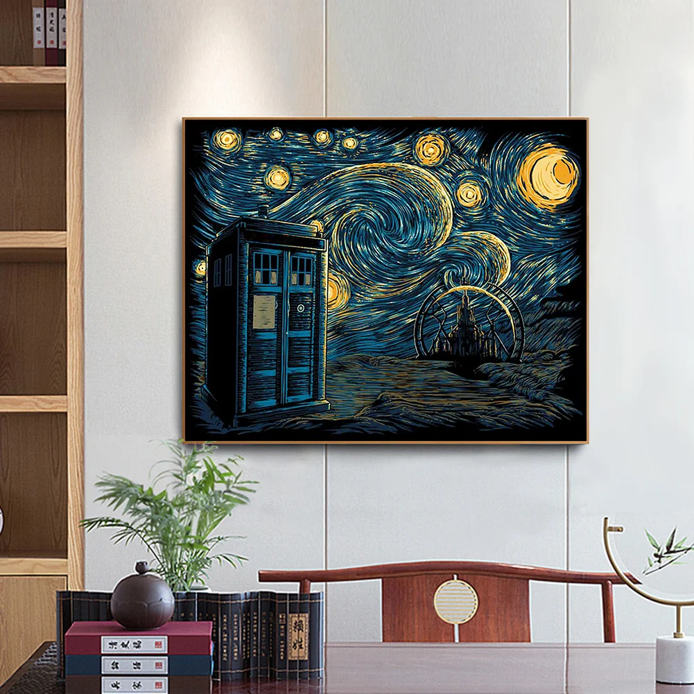 Full Printed Cross Stitch 11CT - Doctor Who(50*40cm)