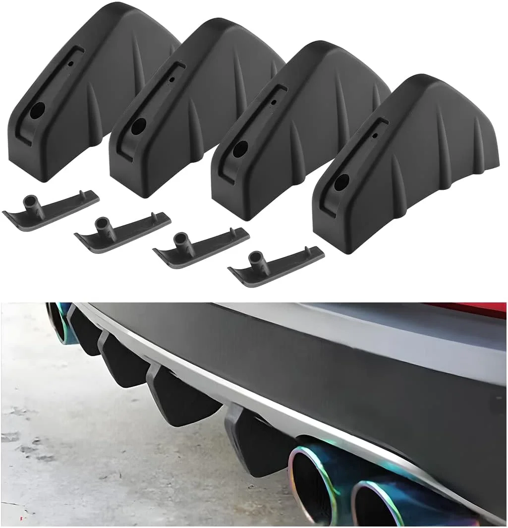 4pcs Car Lower Bumper Lip Diffuser, Anti-collision Accessories Spoiler Protector