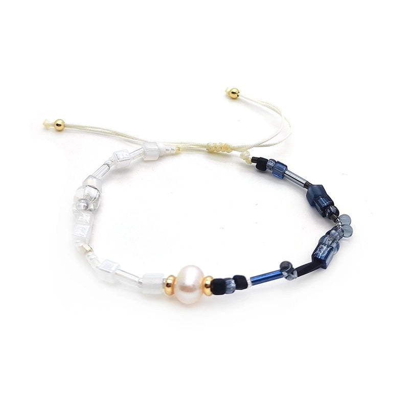 Minimalist Classic Style Round Freshwater Pearl Seed Bead Beaded Plating 18k Gold Plated Women’s Bracelets