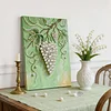 (30x40cm)DIY Pearl Painting Framed Grape Handmade Pearl Material Art Kit Living Room Decor