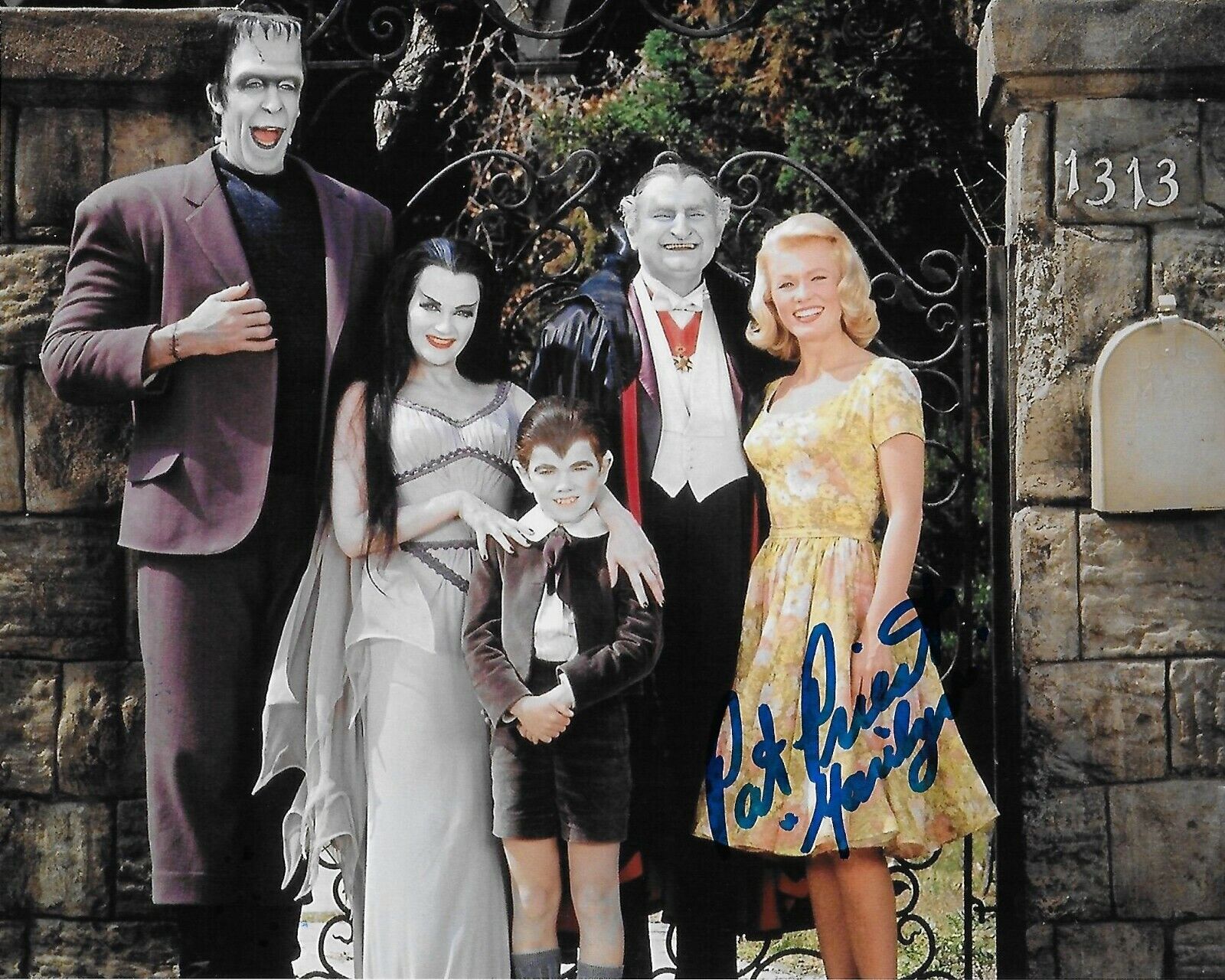 Pat Priest The Munsters Original Autographed 8X10 Photo Poster painting #14