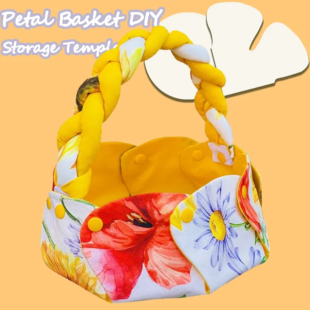 Petal Basket DIY Storage Templates - With Instructions