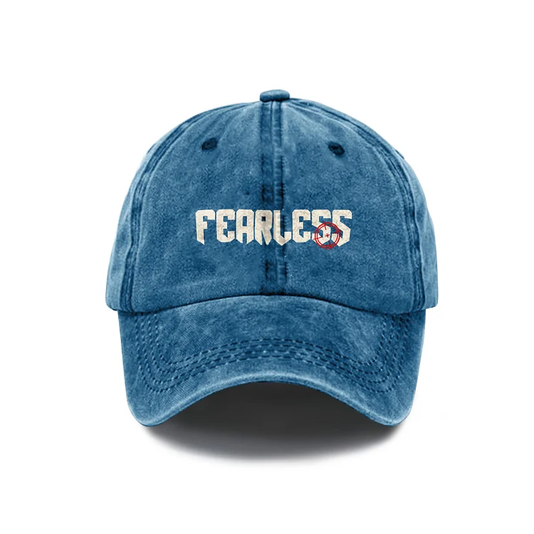 Unisex Distressed Washed Cotton F Ck Off Graphic Baseball Cap SOPULA