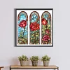 Diamond Painting -5D Full Round Drill Stained Glass Rose(40*40 CM)