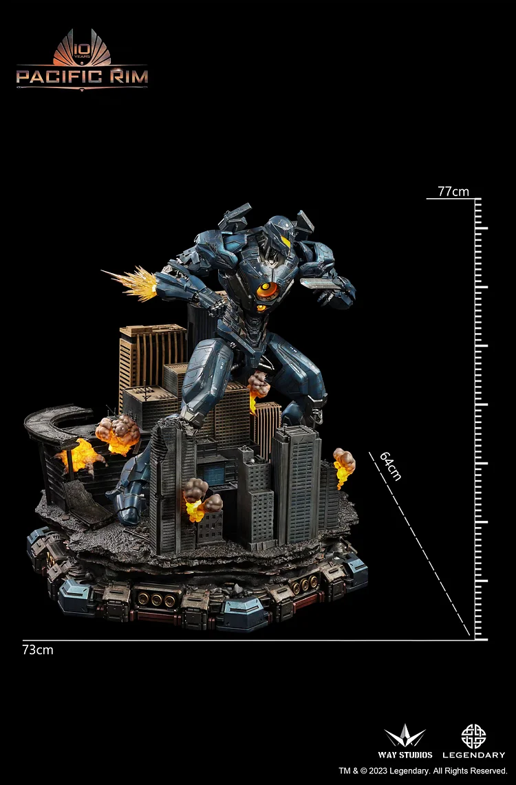 PRE-ORDER WAY Studio - Pacific Rim Gipsy Avenger VS Obsidian Fury Statue(GK)-