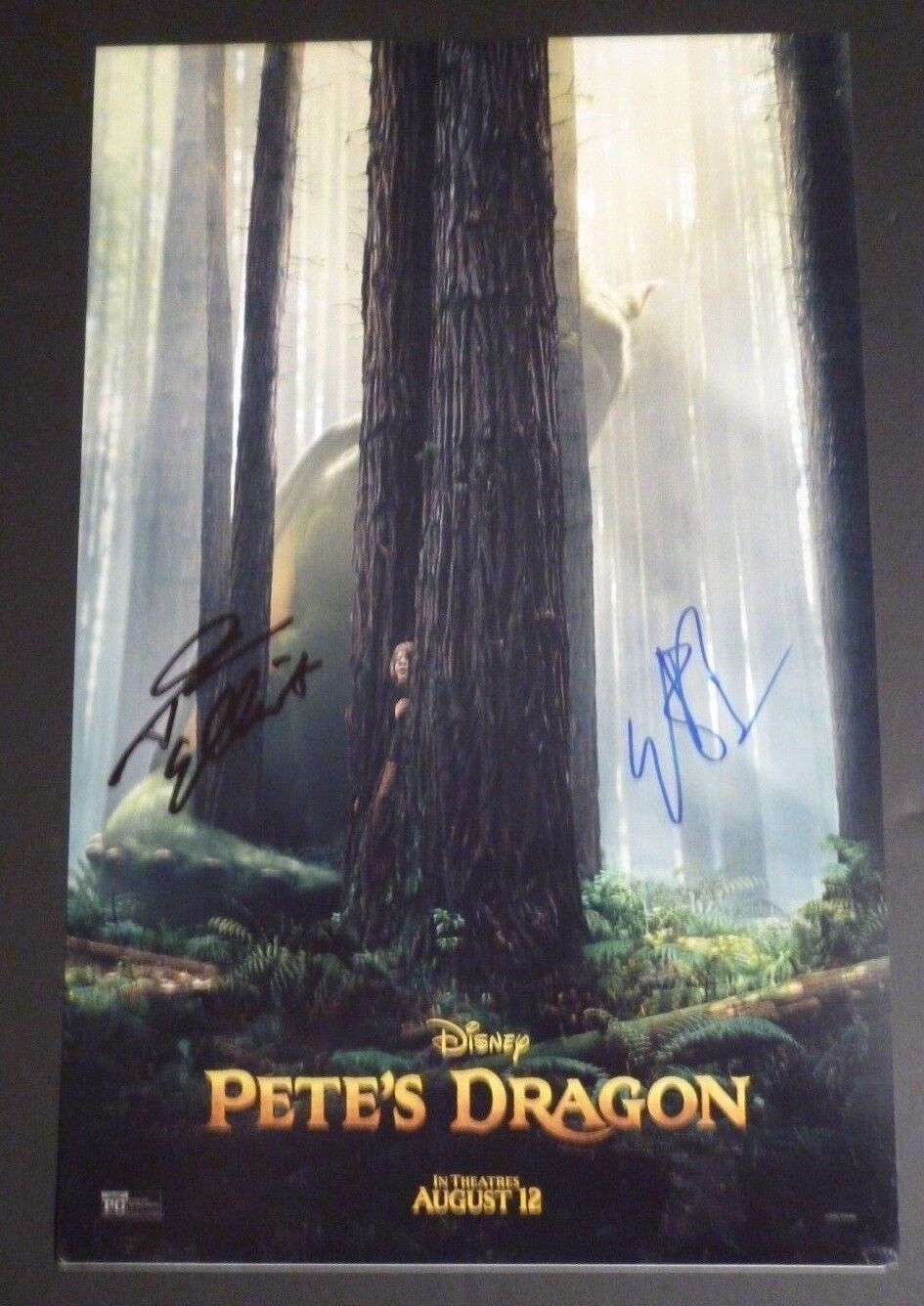 PETE'S DRAGON (2016) Cast(x2) Authentic Hand-Signed 11x17 Poster