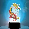 DIY Diamond Painting 7 Color Night Light Lamp Home Decoration Ornament Gift Kit(Unicorn)