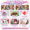 5D DIY Diamond Art Painting Kit Partial Drill(Sakura Pavilion Beauty)