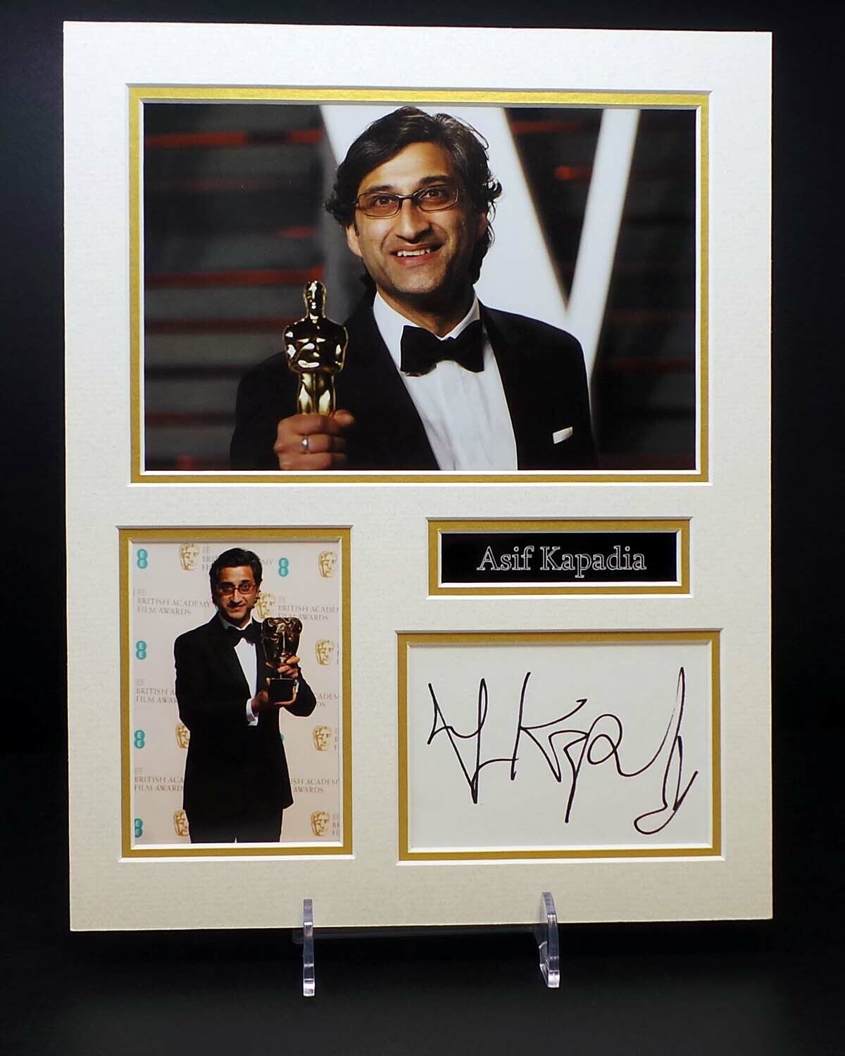 Asif KAPADIA Signed Mounted Photo Poster painting Display AFTAL RD COA Film Director Senna Amy