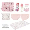 17"-22" Pink Cat 10 Pcs Reborn Baby Doll Accessories Set - RBBI-Myrebornbabydoll&reg; Myrebornbabydoll&reg;