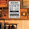 Toilet Rules - Metal Tin Signs(8*12Inch/12*16Inch)