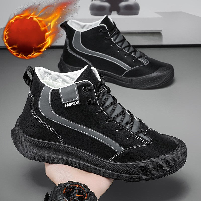 🔥Limited Time Offer 49% OFF🔥Men's autumn and winter mid cut plush and thick warm casual shoes mumuwear