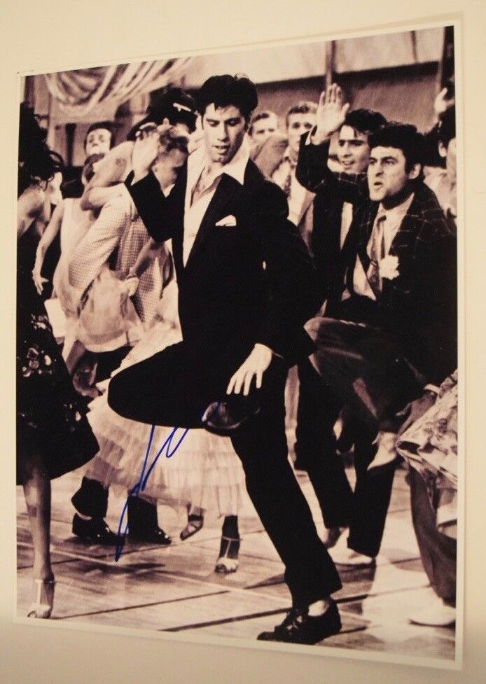 John Travolta Signed Autographed 11x14 Photo Poster painting GREASE SATURDAY NIGHT FEVER COA VD