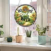 4Pcs Diamond Painting Farm Window Pendants Suncatcher Hanging Kits for Home Porch Farmhouse
