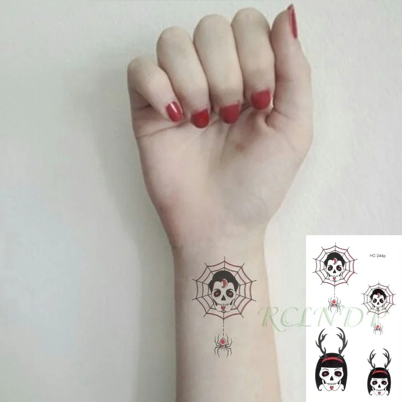 Waterproof Temporary Tattoo Sticker Sexy Girl Medusa Snake Hair Arm Hand Back Leg Art Flash Tatoo Fake Tatto for Women Men