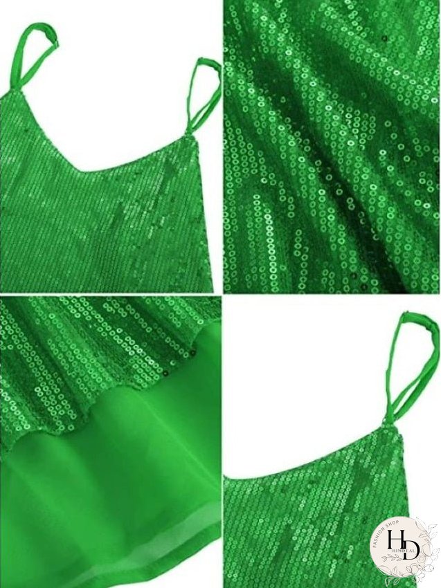 Camisole Tank Top Vest Black White Yellow Sparkly Sequins Layered Sleeveless Stage Streetwear Sexy V Neck Regular S for Women