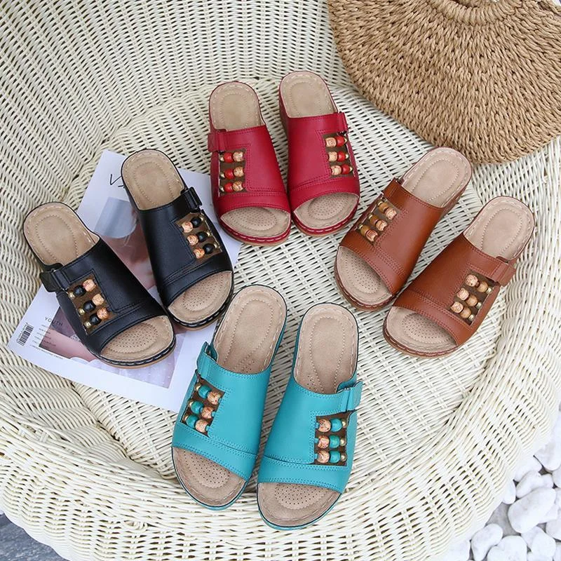 Retro Beaded Bohemian Sandals