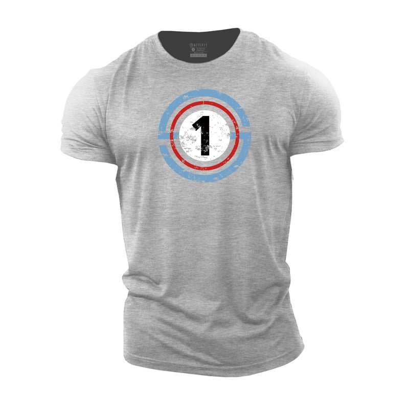 Cotton Number One Graphic Men's T-shirts tacday