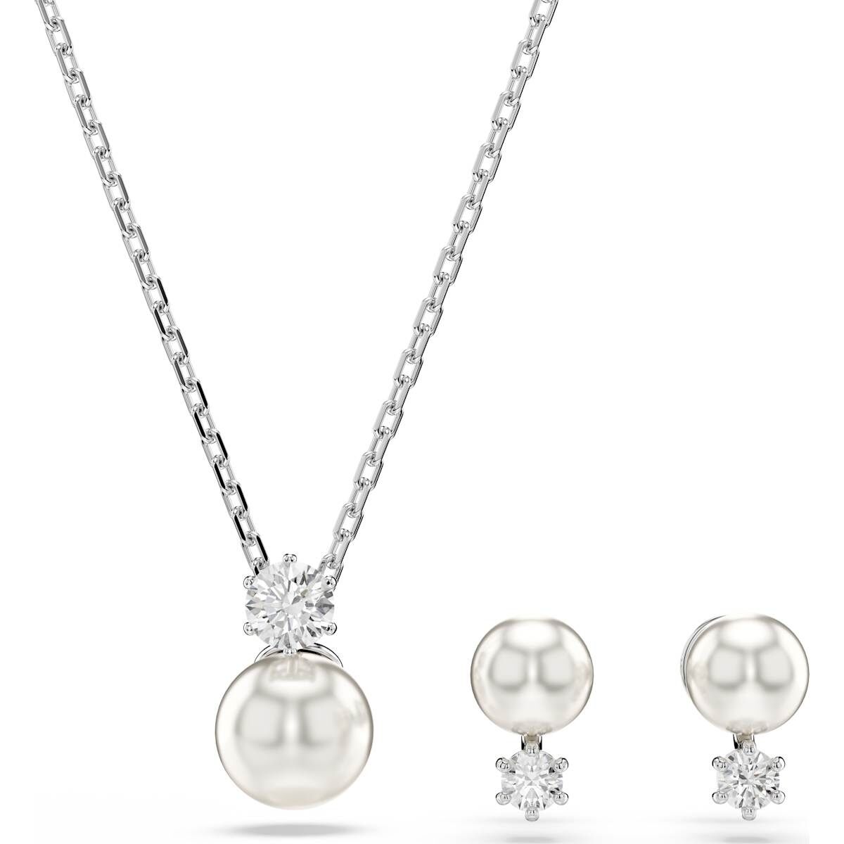 Women's necklace and matching earrings set Swarovski 5689624