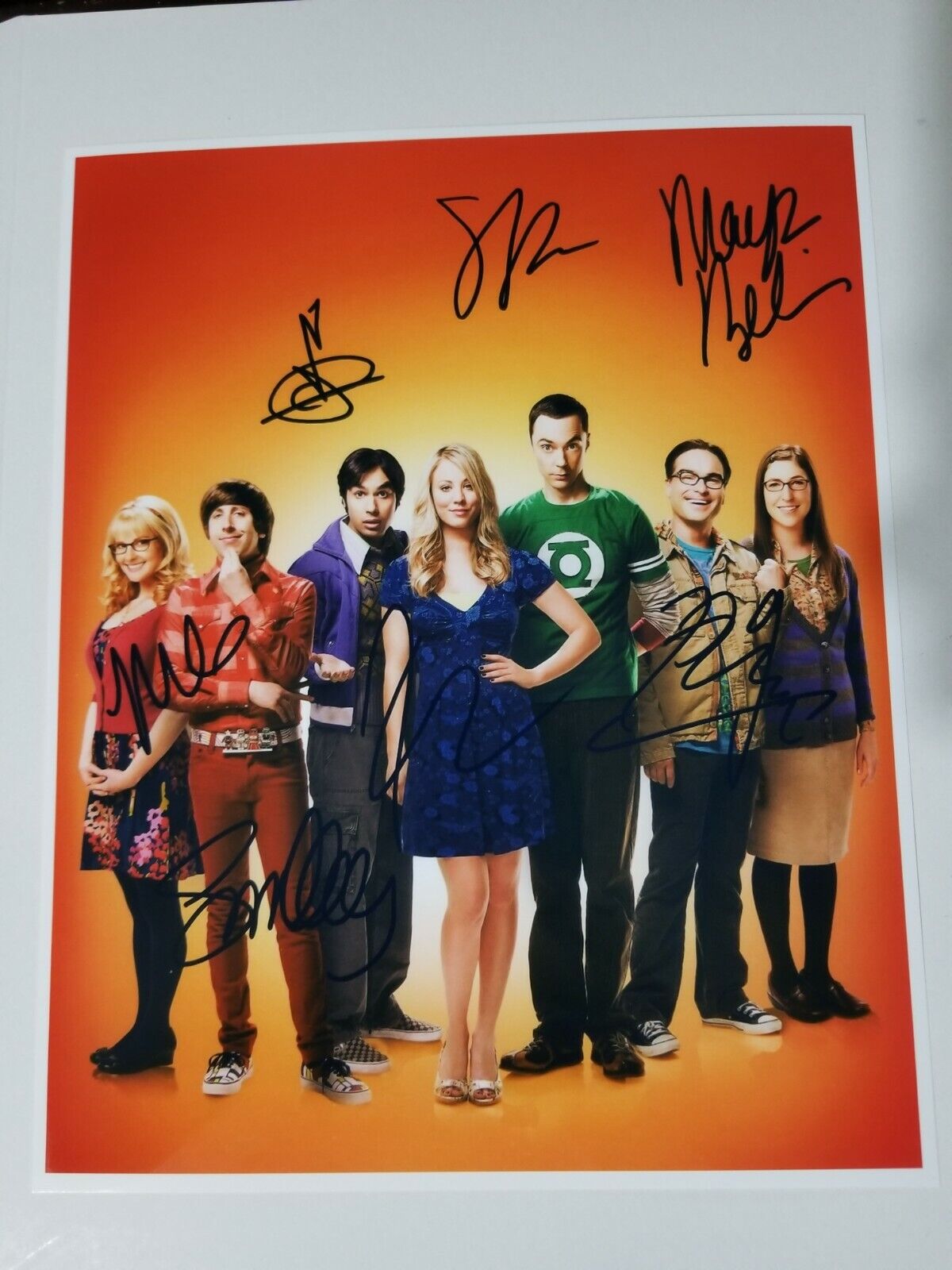 The Big Bang Theory Cast Signed 8x10 Photo Poster painting RP -  Shipping!