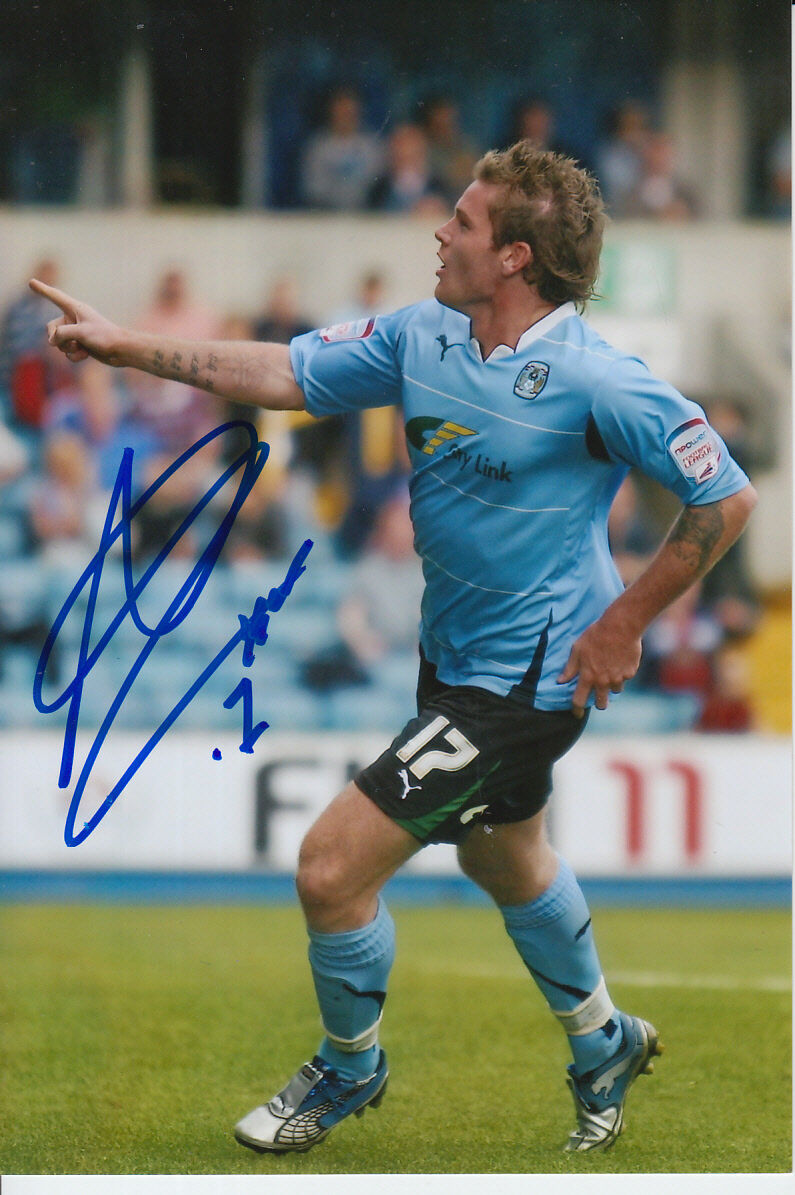 COVENTRY CITY HAND SIGNED ARON GUNNARSSON 6X4 Photo Poster painting 2.