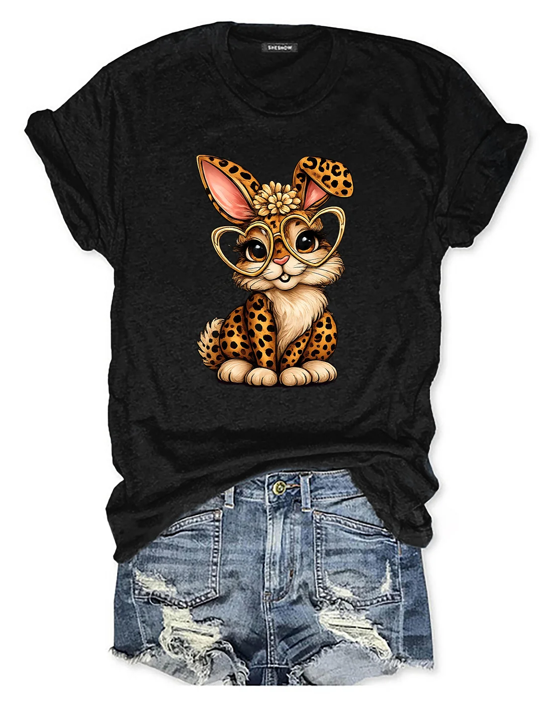 Easter Leopard Bunny T-shirt