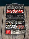 267pcs Fishing Accessories Kit Including Box Hooks Swivels Sinkers Gifts for Men