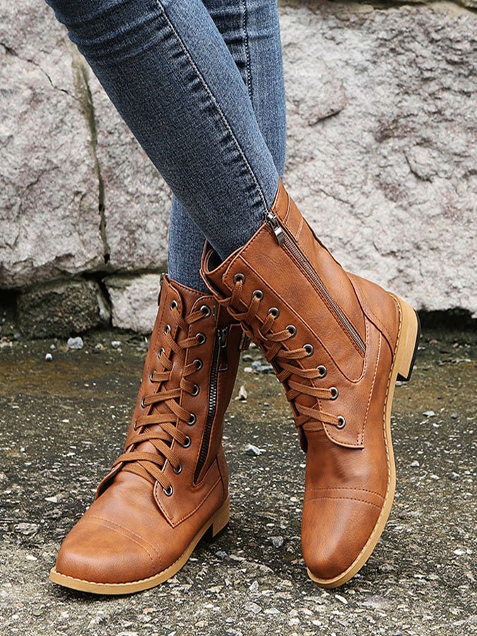 Vintage Solid Martin Boots