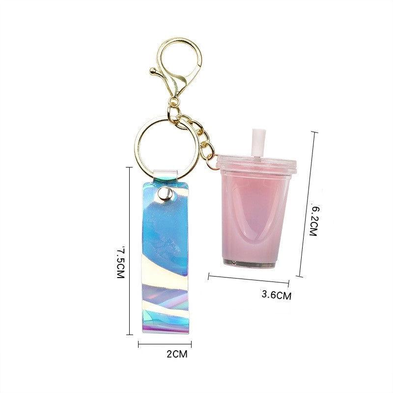 Cartoon Style Cup Arylic Women’s Keychain