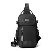 Men Casual Chest Bag Multi Pocket Multifunction Waist Bag Waterproof Commute Bag