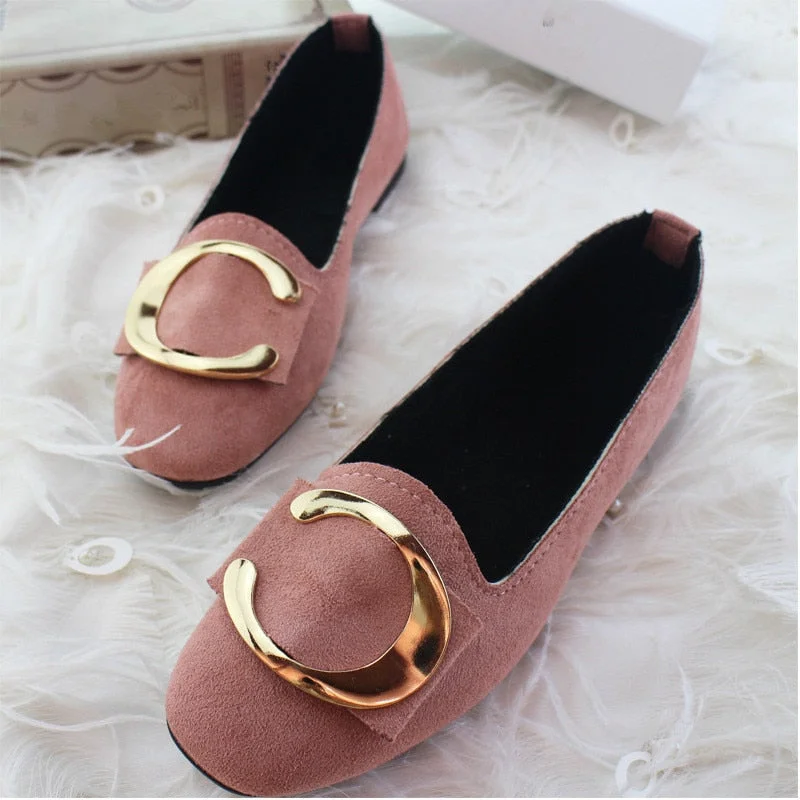 Comemore 2022 New Women Ballet Flats Shallow Shoes Woman Loafers Spring Summer Footwear Sweet Casual Ladies Flat Plus Size 42 43