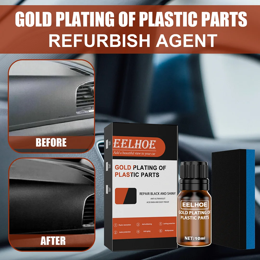 🔥Last Day Save 49% 0FF - Plastic Parts Refurbish Agent - Make your car shine like new!!